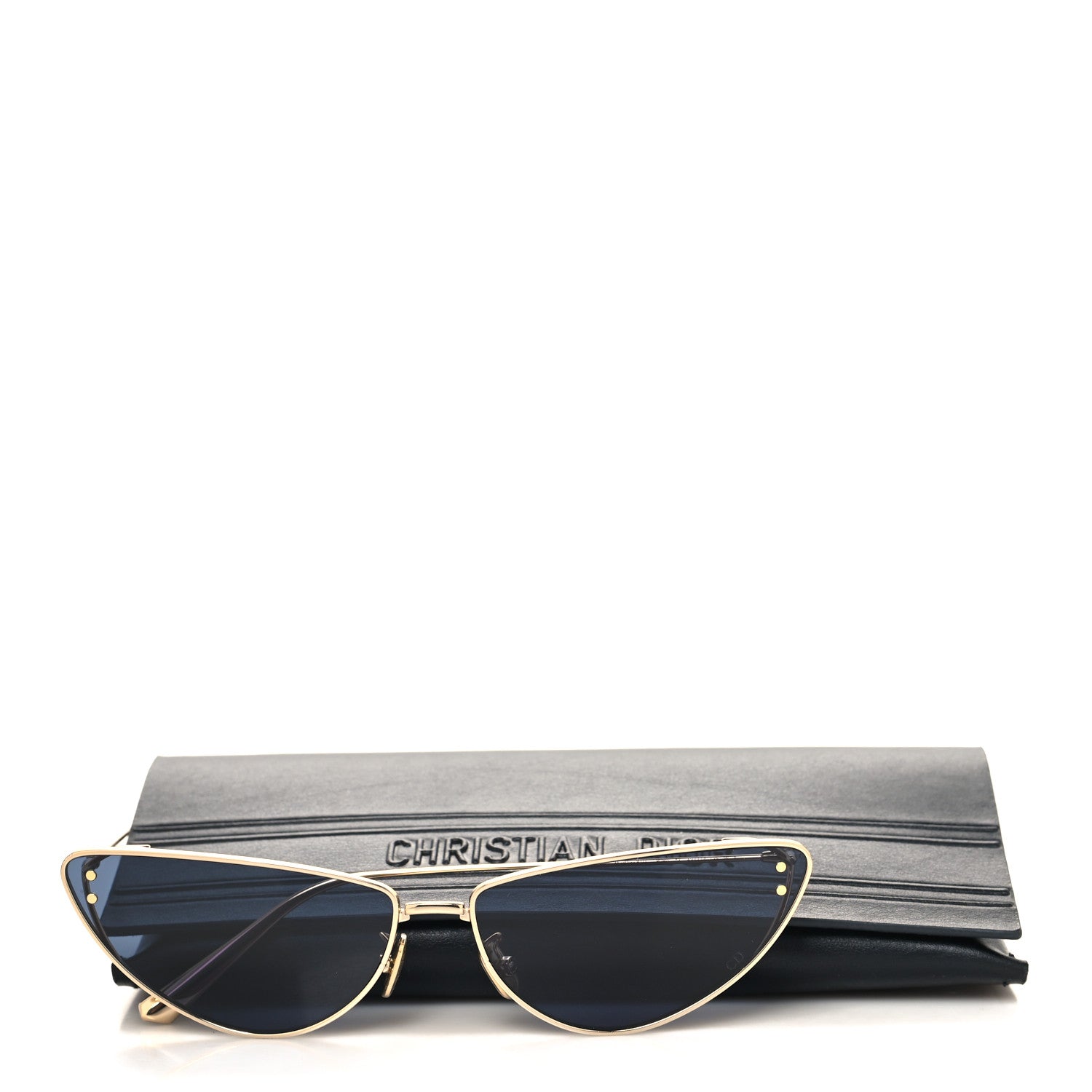 Christian Dior Cat Eye Miss Dior B1U Sunglasses Blue Light Gold 8 of 8