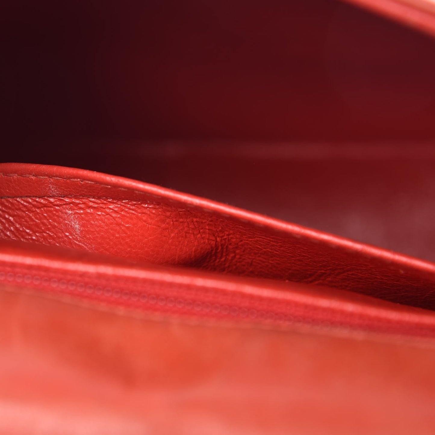 Lambskin Single Flap Red