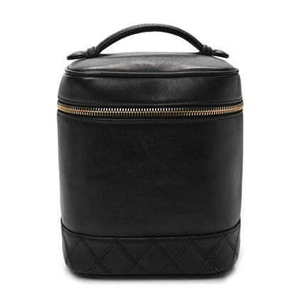 Chanel Lambskin Vanity Cosmetic Case Black 1 of 9