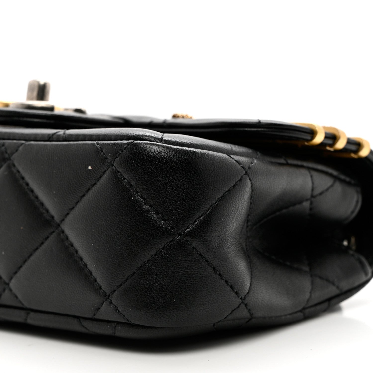 Chanel Lambskin Quilted Mini Coco Clips Single Flap Black 9 of 9
