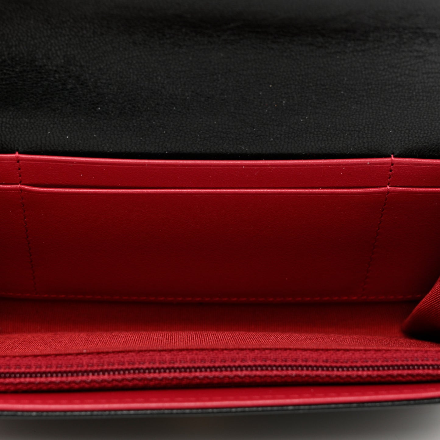 Lambskin Quilted Chanel 19 Flap Wallet Black