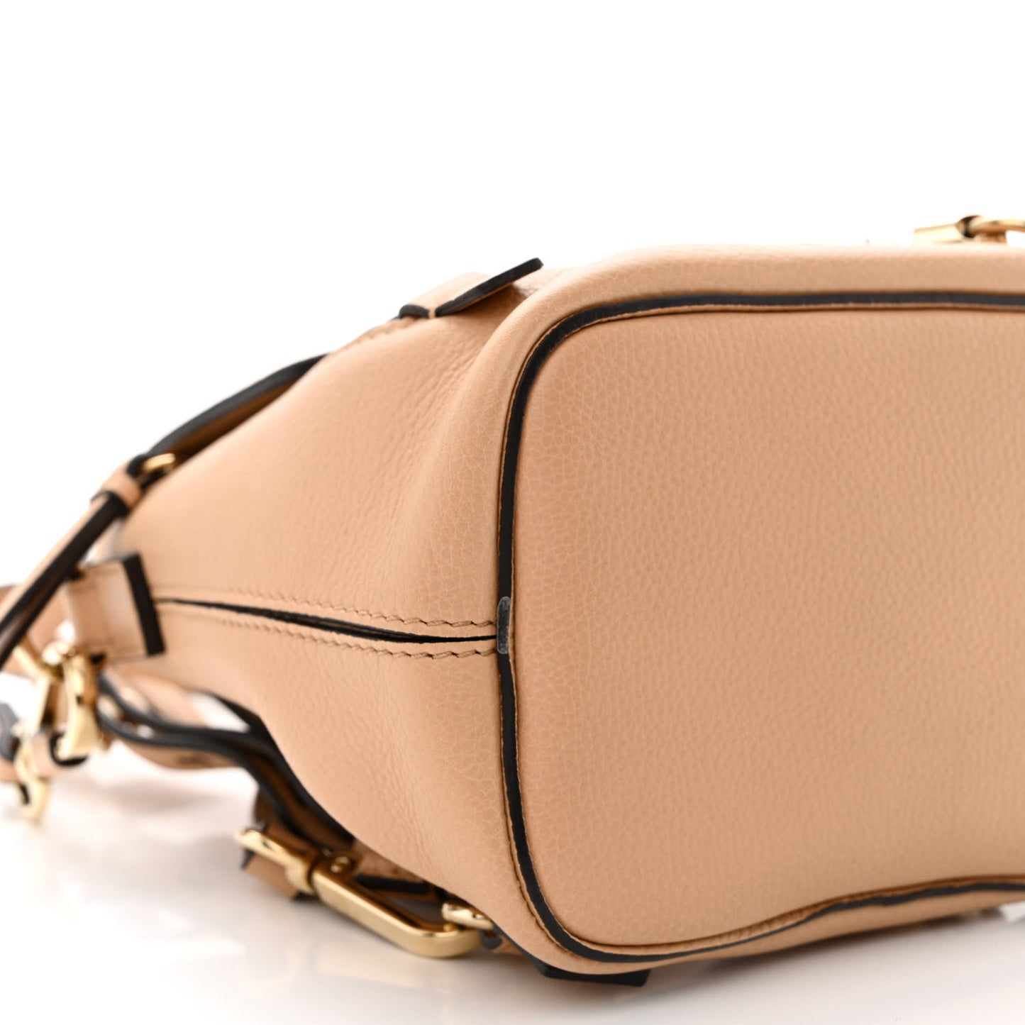 Suede Calfskin Mini Faye Backpack Blush Nude
