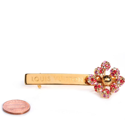 Louis Vuitton Swarovski Crystal 1001 Nuits Nights Barrette Hair Clip Orange 2 of 4