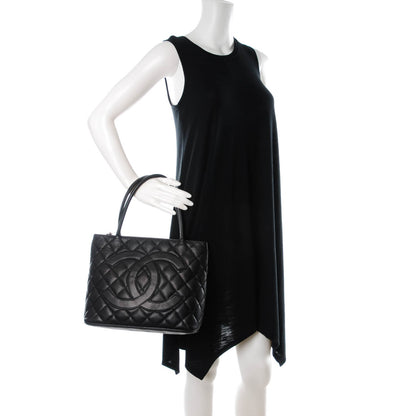 Chanel Caviar Quilted Medallion Tote Black 2 of 6