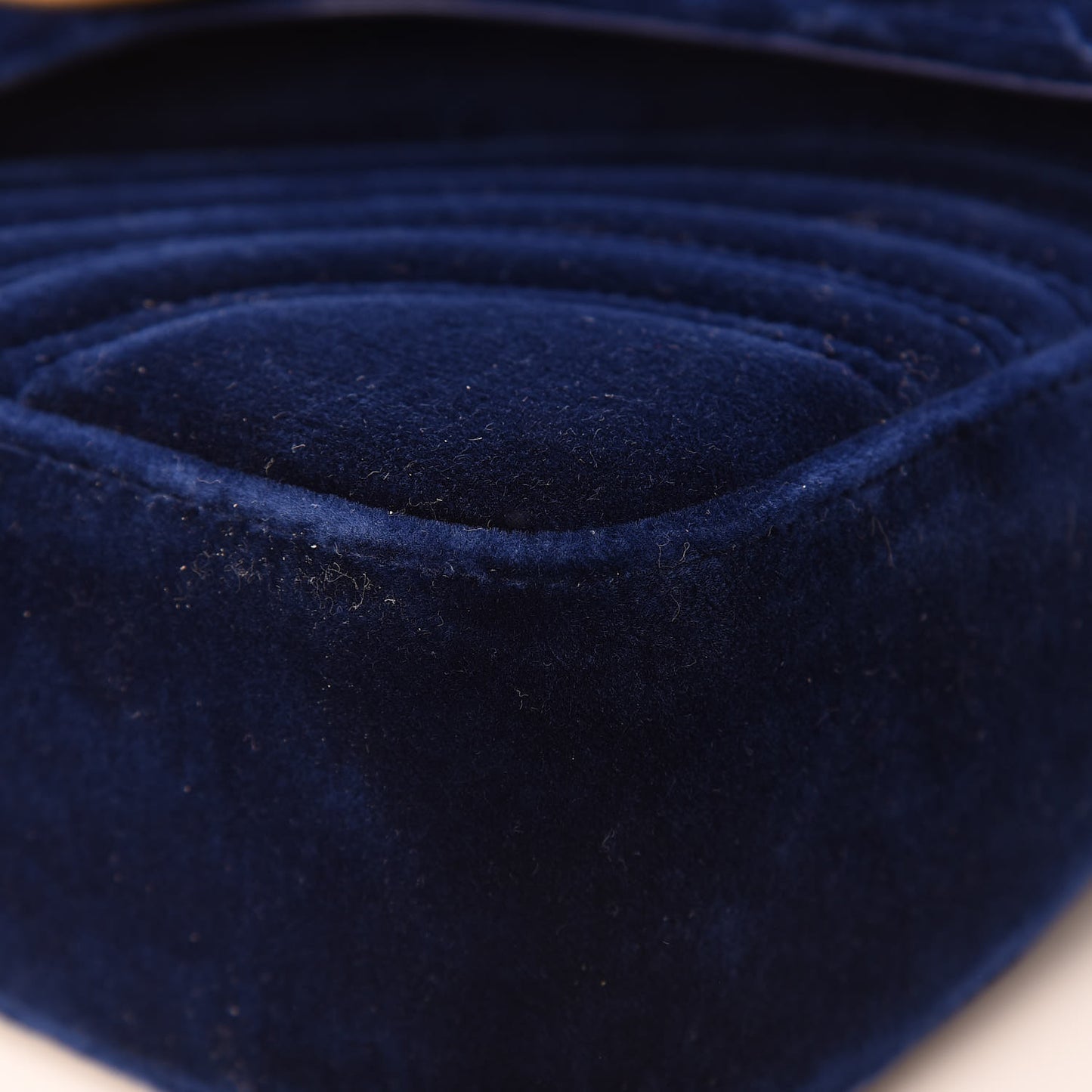 Velvet Matelasse Medium GG Marmont Shoulder Bag Cobalt Blue
