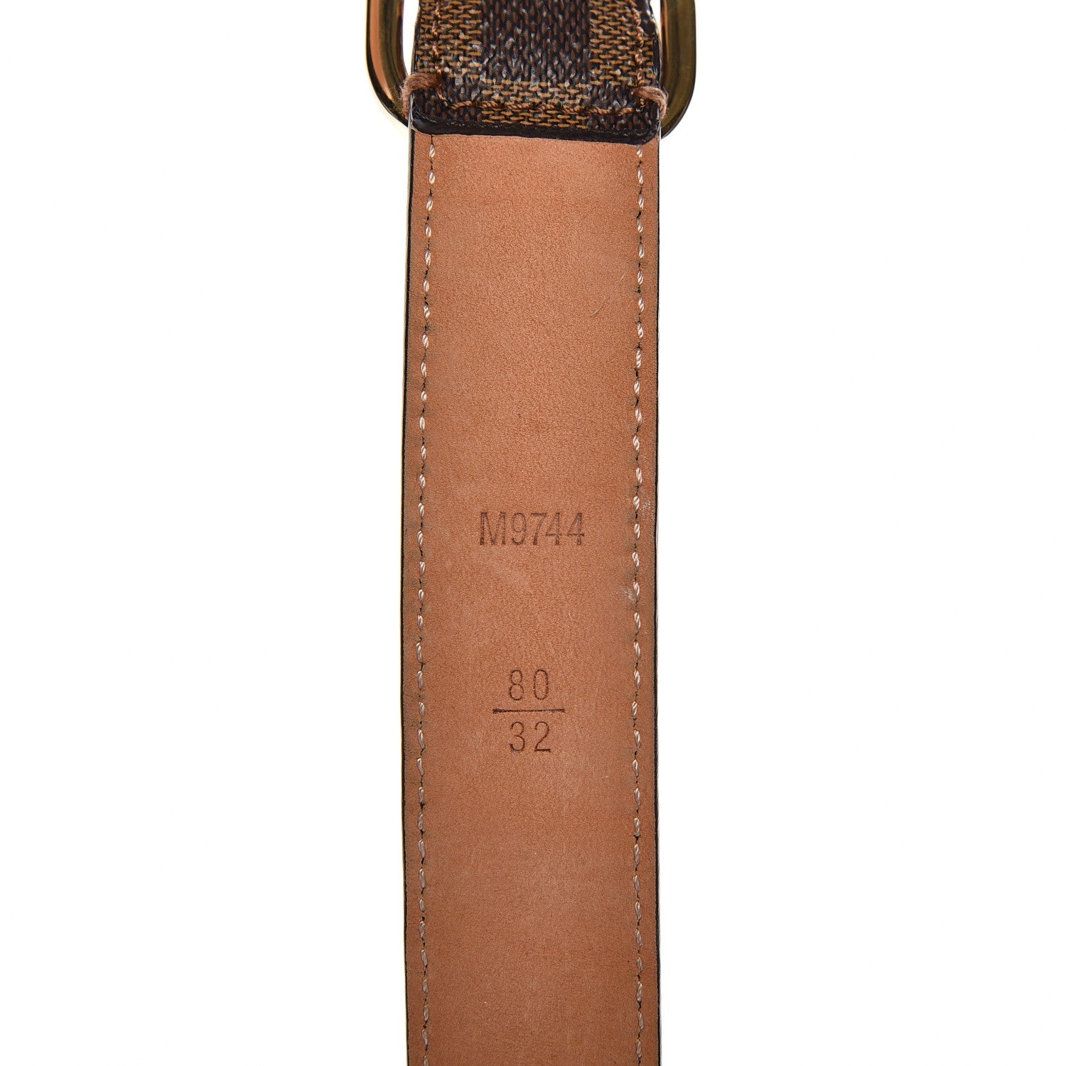 Louis Vuitton Damier Ebene Mini 25mm Belt 80 32 7 of 7