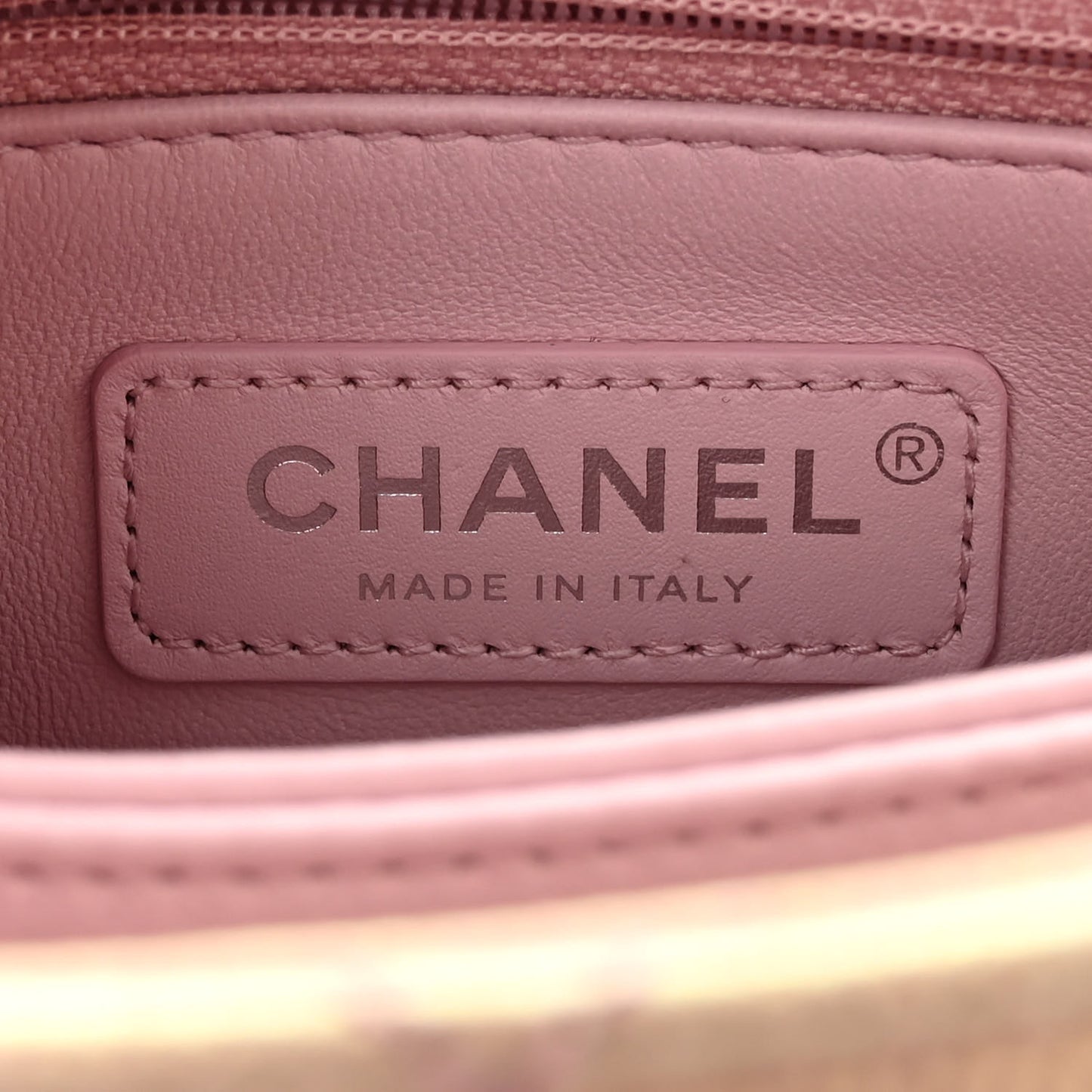 Iridescent Caviar Quilted Mini Coco Handle Flap Pink