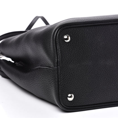 Prada Vitello Daino Medium Double Bag Black Celeste 7 of 11