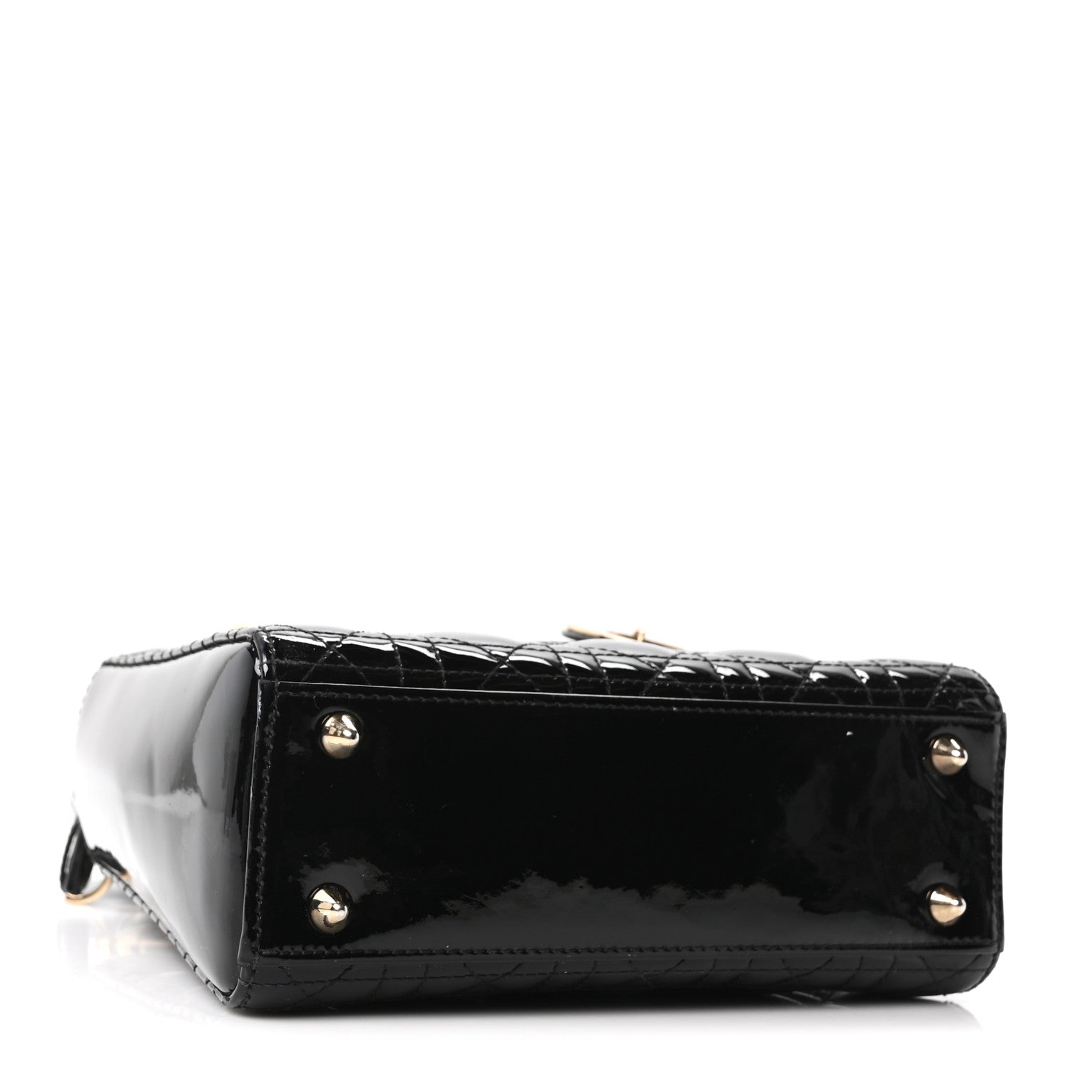Christian Dior Patent Cannage Small Lady Dior Black 4 of 10