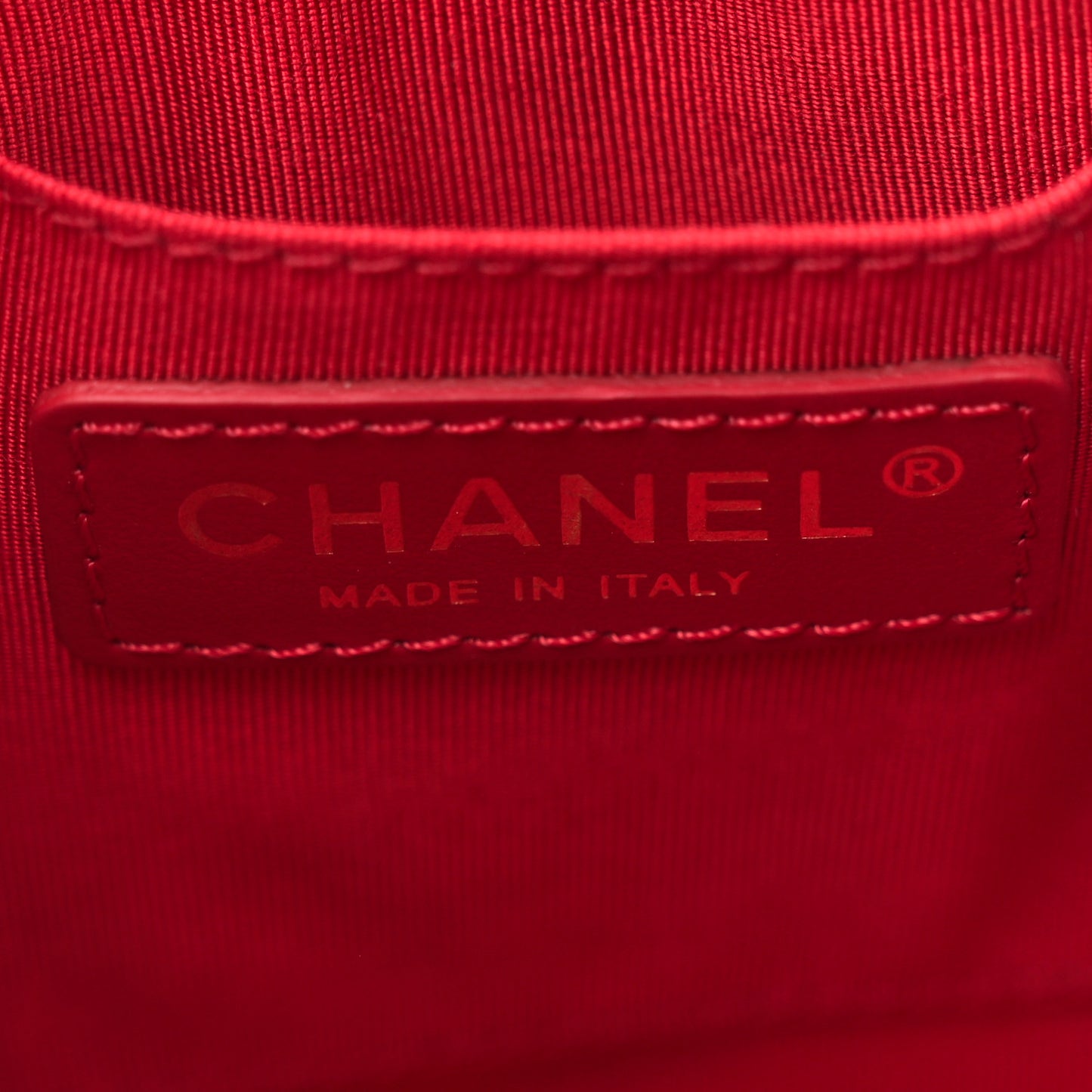 Lambskin Quilted CC Dweller Drawstring Bucket Bag Red
