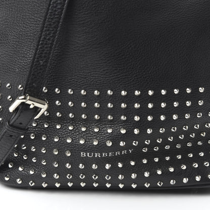 Burberry Calfskin Studded Medium Susanna Hobo Black 9 of 9