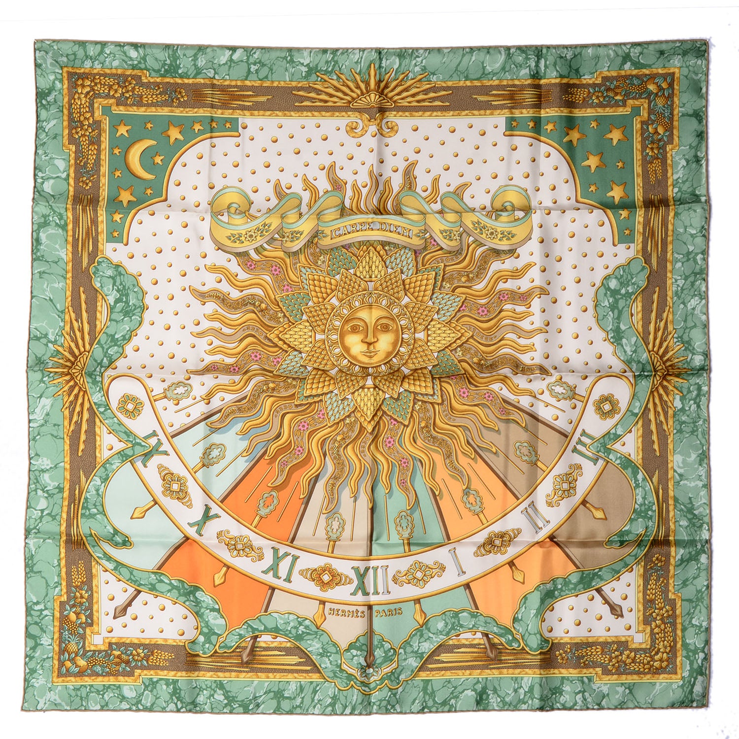 Hermes Silk Carpe Diem Scarf 90 2 of 6