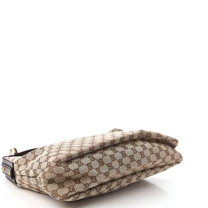 Gucci Monogram Medium Horsebit Chain Hobo Dark Brown 4 of 11