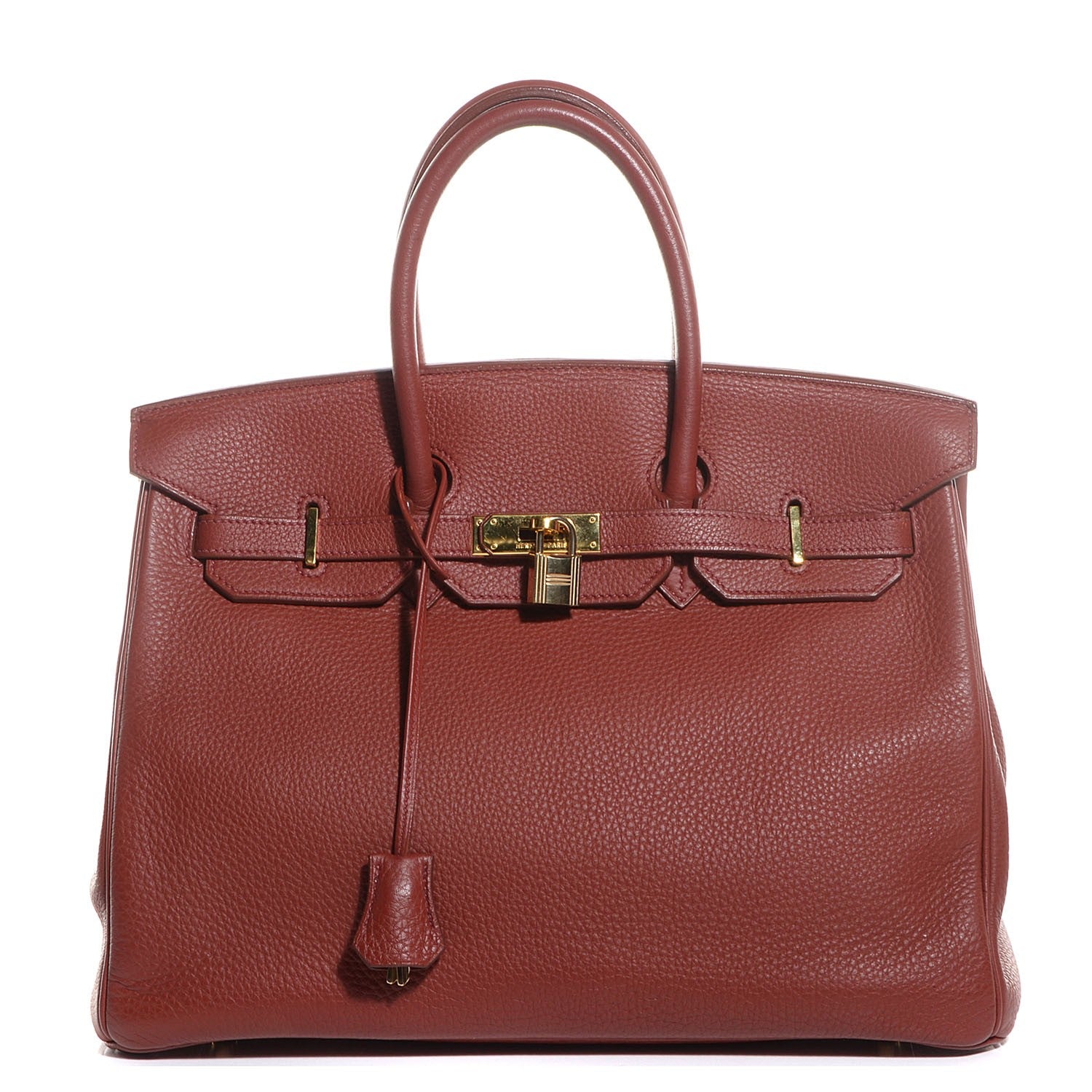 Hermes Taurillon Clemence Birkin 35 Brique 1 of 25