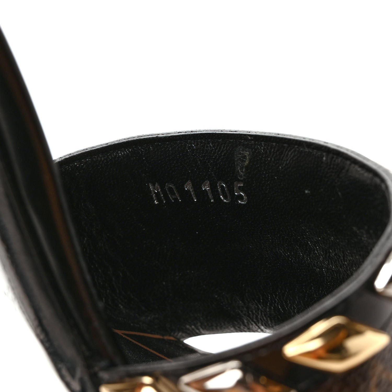 Louis Vuitton Calfskin Monogram Eldorado Sandals 37.5 Black 8 of 8