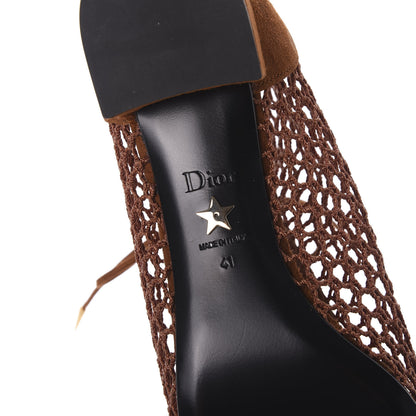 Christian Dior Suede Resille Naughtily-D 30mm Ankle Boots 41 Golden Brown 6 of 9