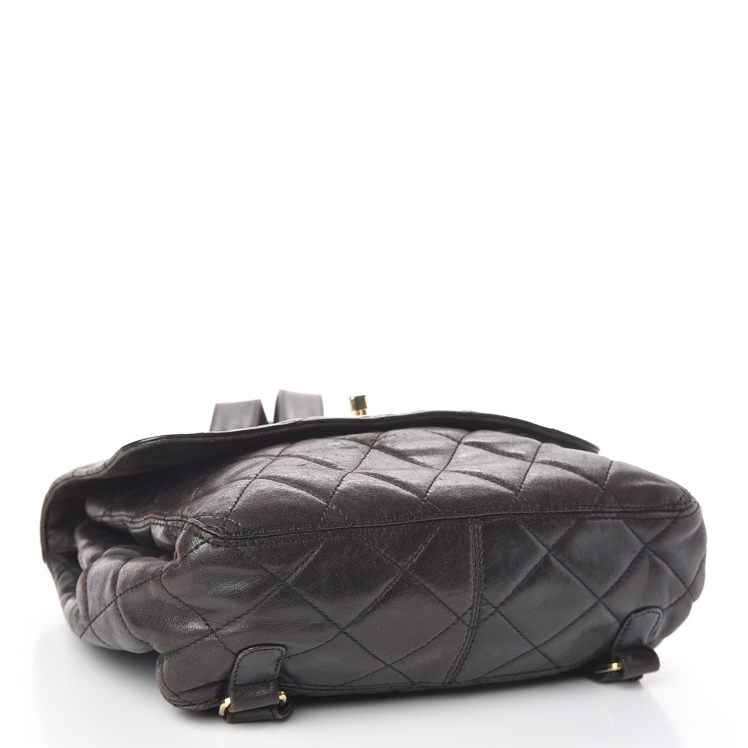 Chanel Lambskin Quilted Backpack Brown 4 of 20
