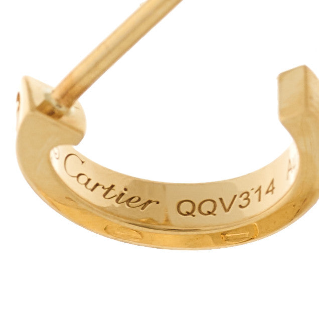 18K Yellow Gold Small LOVE Hoop Earrings