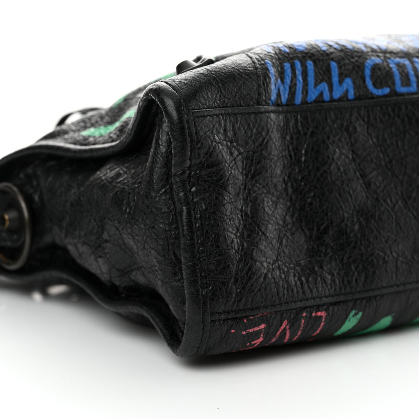 Agneau Graffiti All Over Classic Hardware S City Black Vert Rouge