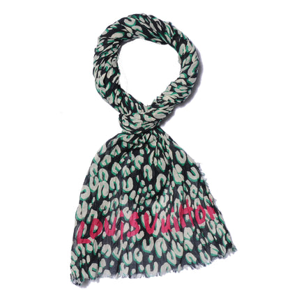 Louis Vuitton Cotton Leopard Pareo Blue Infini 1 of 7