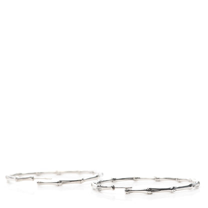 John Hardy Sterling Silver 57mm Bamboo Hoop Earrings 3 of 5