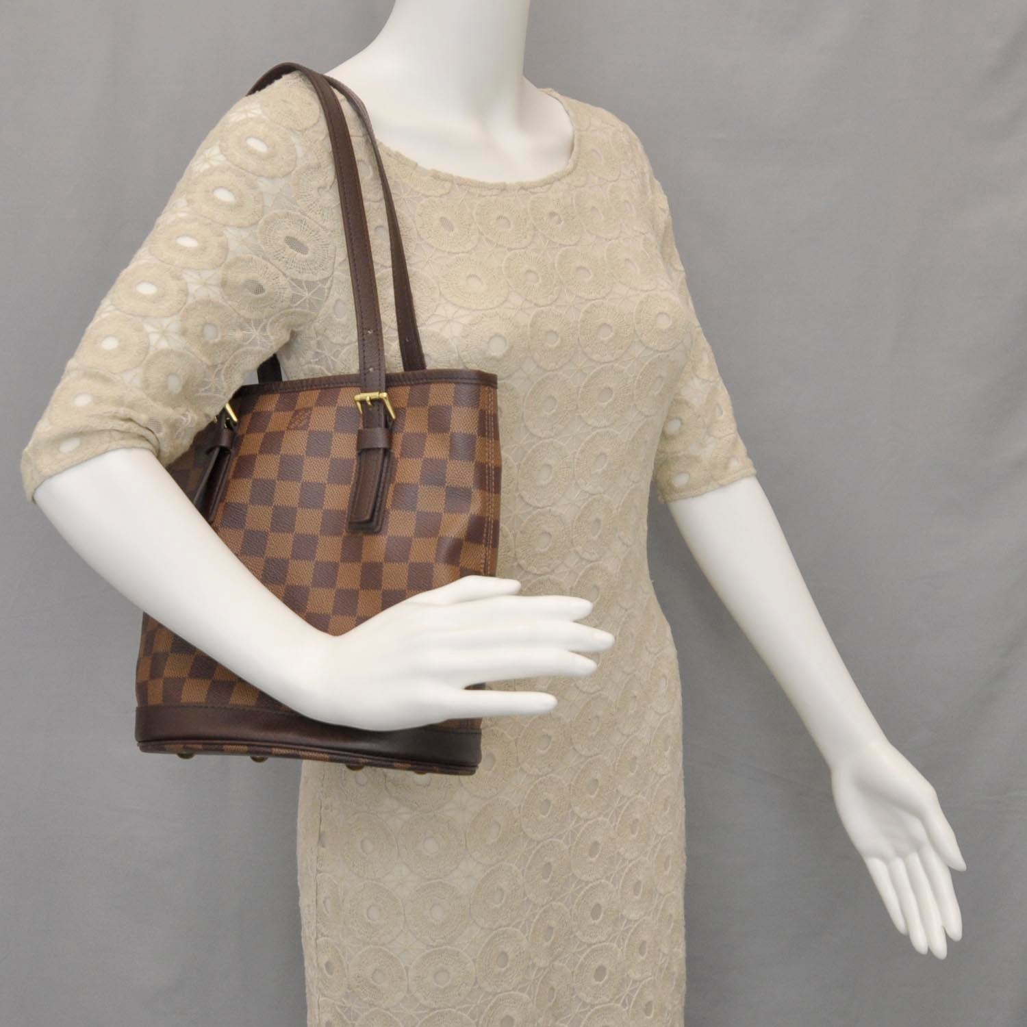 Louis Vuitton Damier Ebene Marais Bucket 23 2 of 12