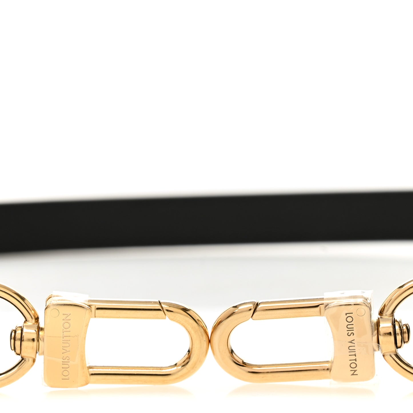 Calfskin Adjustable Giant OnTheGo East West Shoulder Strap Black
