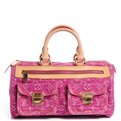 Louis Vuitton Monogram Denim Neo Speedy Fuchsia 1 of 7