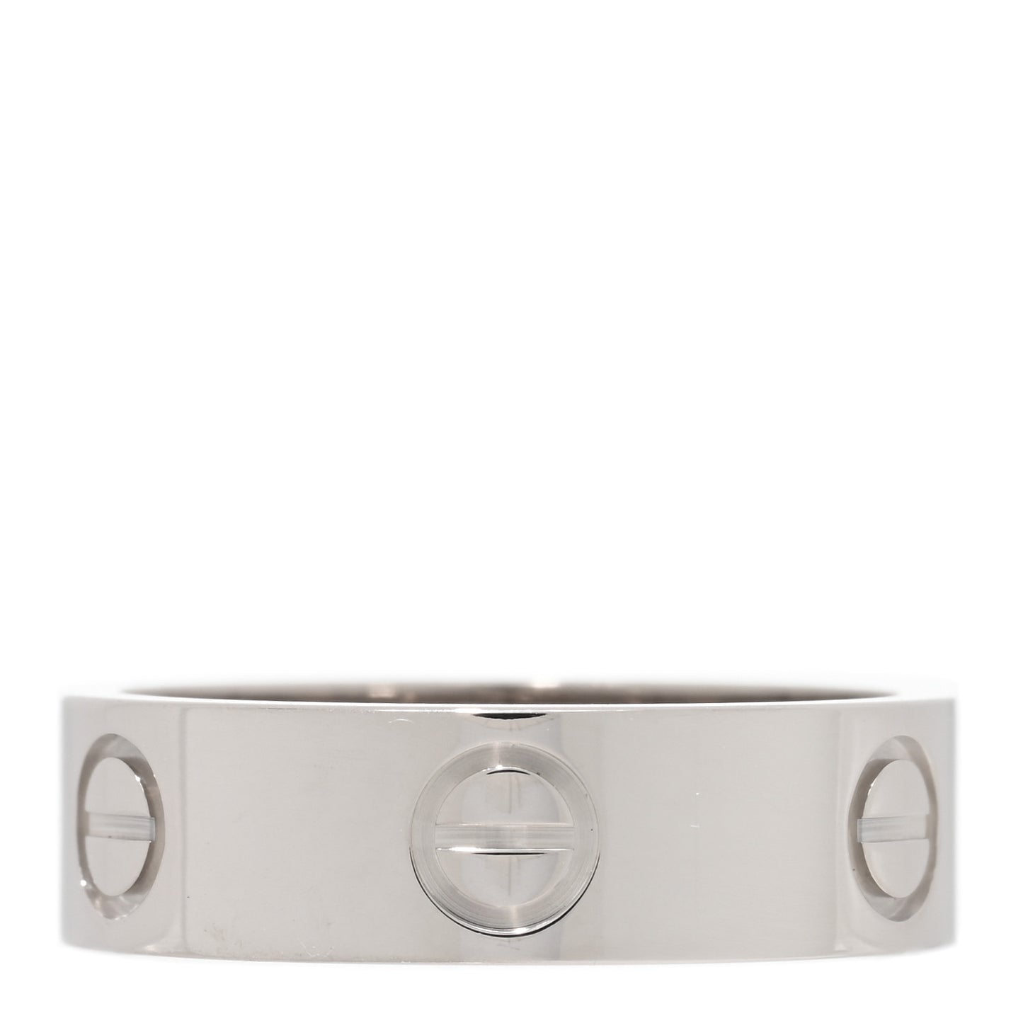 18K White Gold 5.5mm LOVE Ring 53 6.5