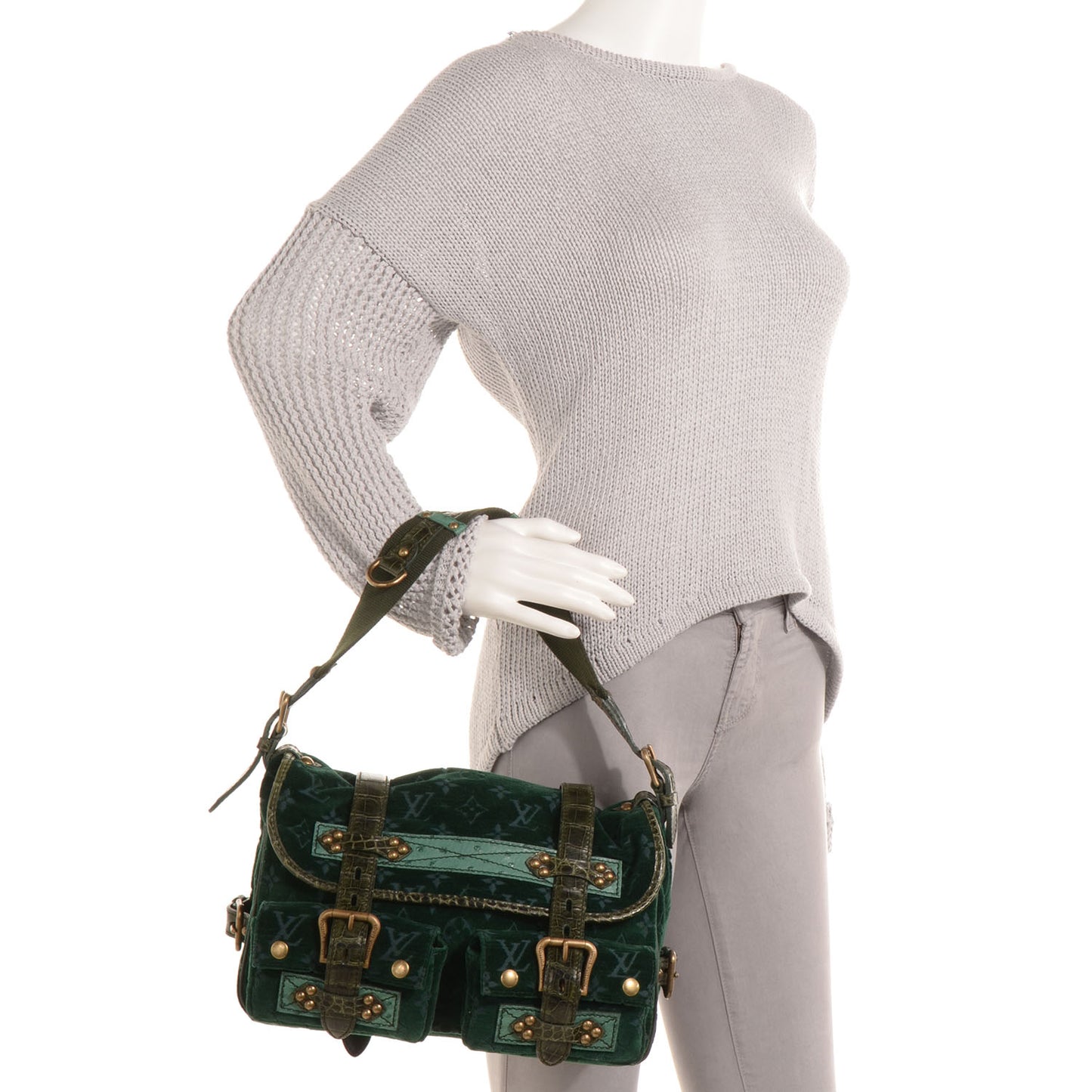 Monogram Velours Clyde Green