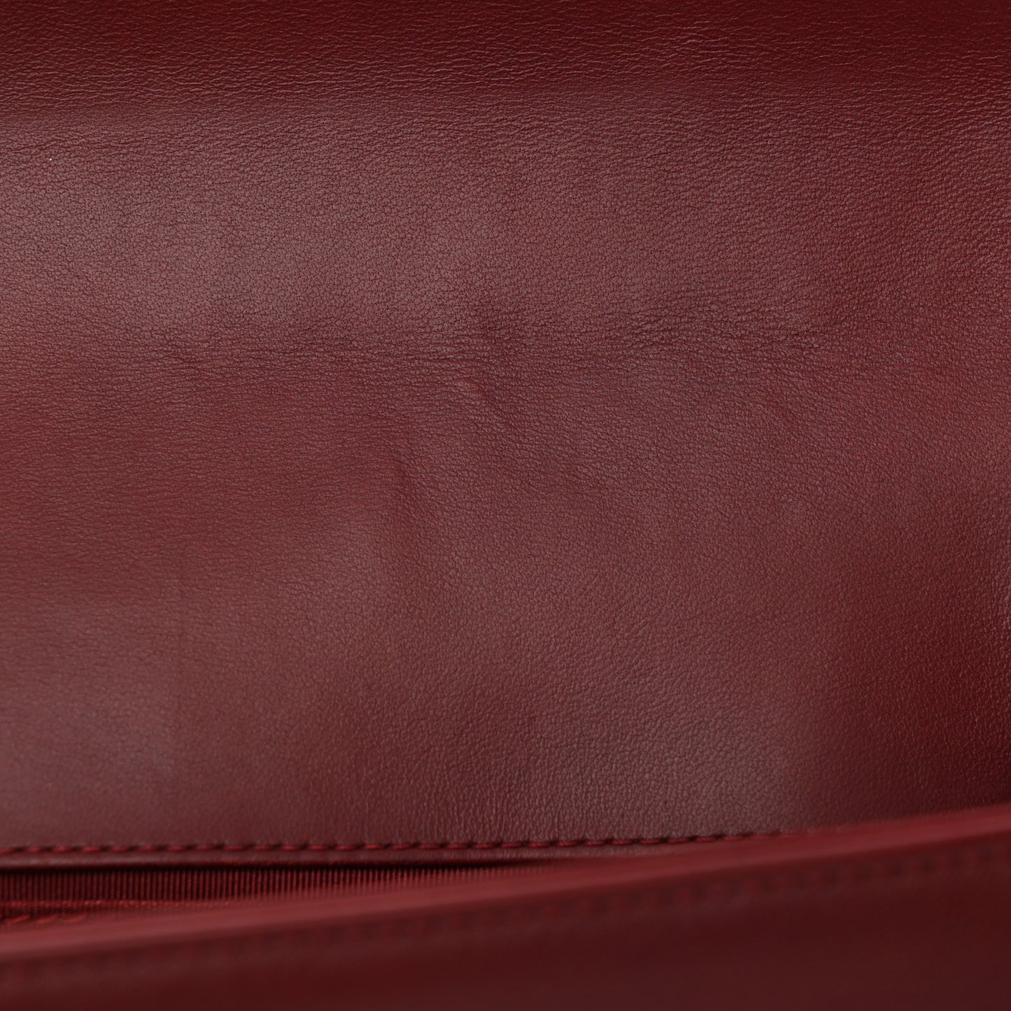 Lambskin Quilted Small Boy Flap Burgundy