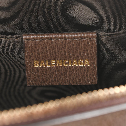 Gucci X BALENCIAGA BB Supreme Monogram Web Small Ophidia Boston Bag Beige New Acero 6 of 11