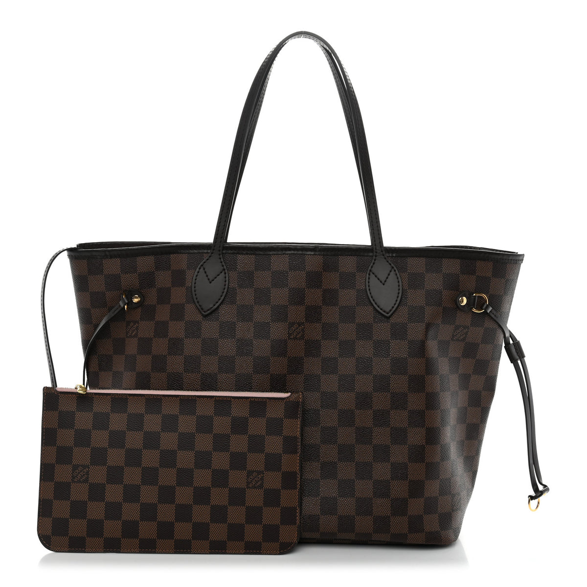 Louis Vuitton Damier Ebene Neo Neverfull MM Rose Ballerine 3 of 12