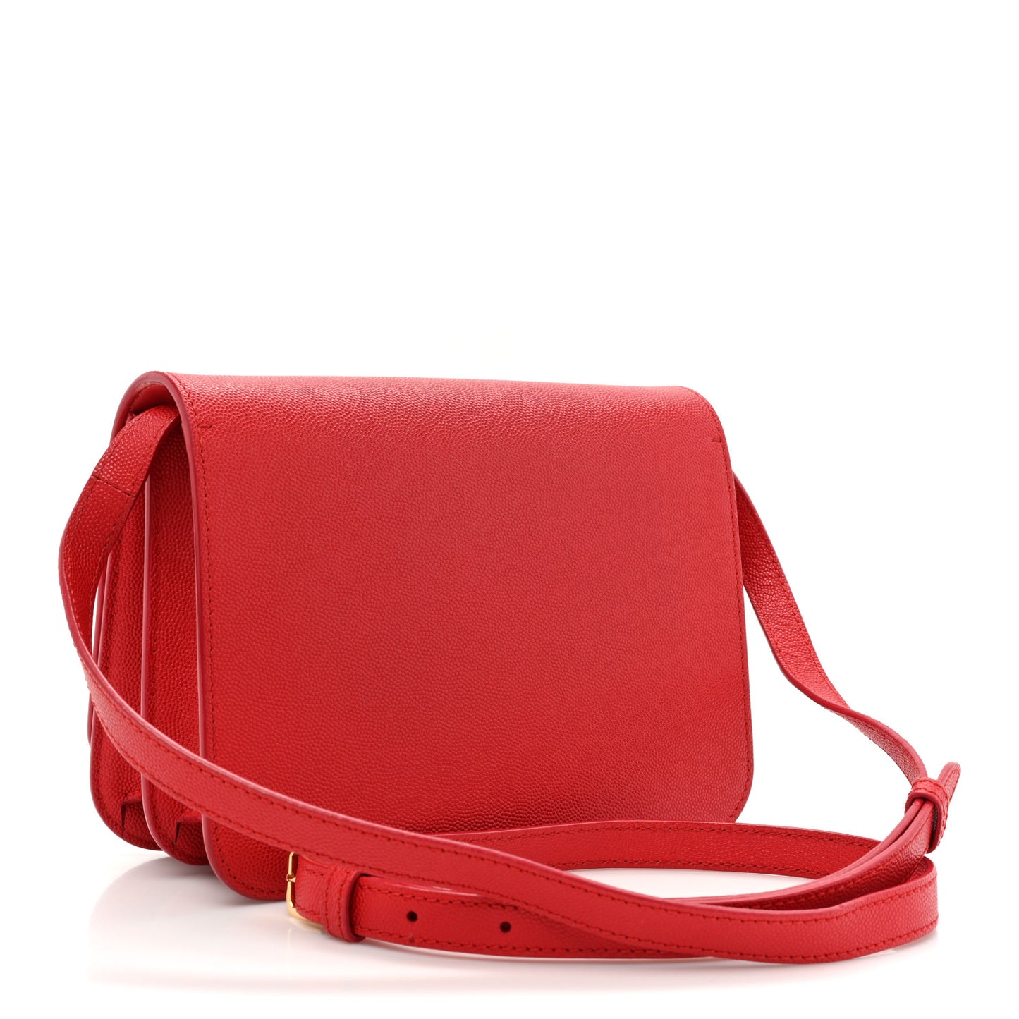 Grainy Calfskin Small TB Bag Bright Red