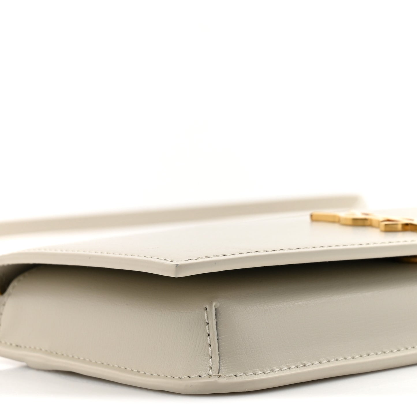 Smooth Calfskin Monogram Phone Holder Crossbody Crema Soft
