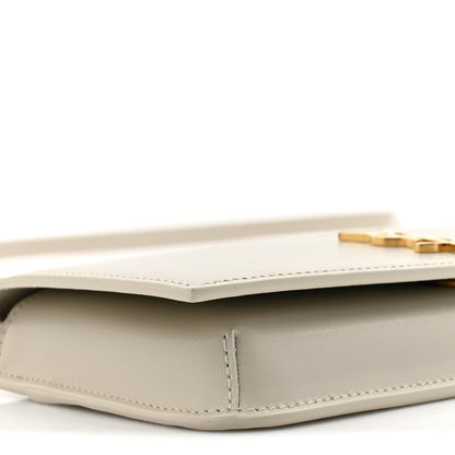 Saint Laurent Smooth Calfskin Monogram Phone Holder Crossbody Crema Soft 9 of 10