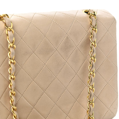 Chanel Lambskin Quilted Mini Square Flap Beige 11 of 12