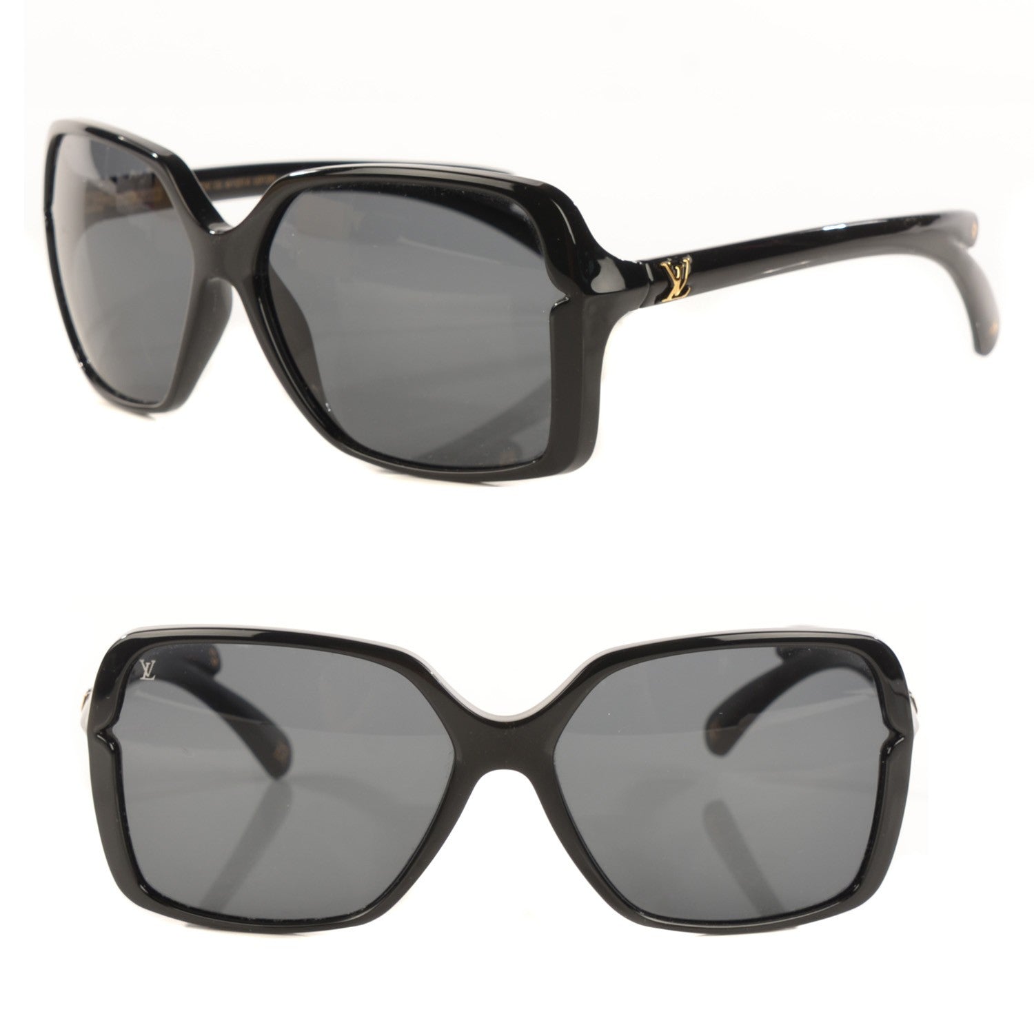 Louis Vuitton Flore Carre Sunglasses Z0287W Black 1 of 11