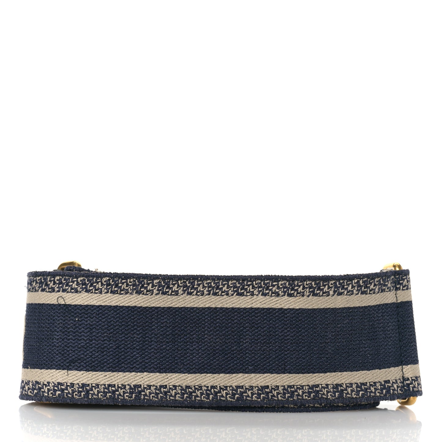 Canvas Embroidered Shoulder Strap Blue