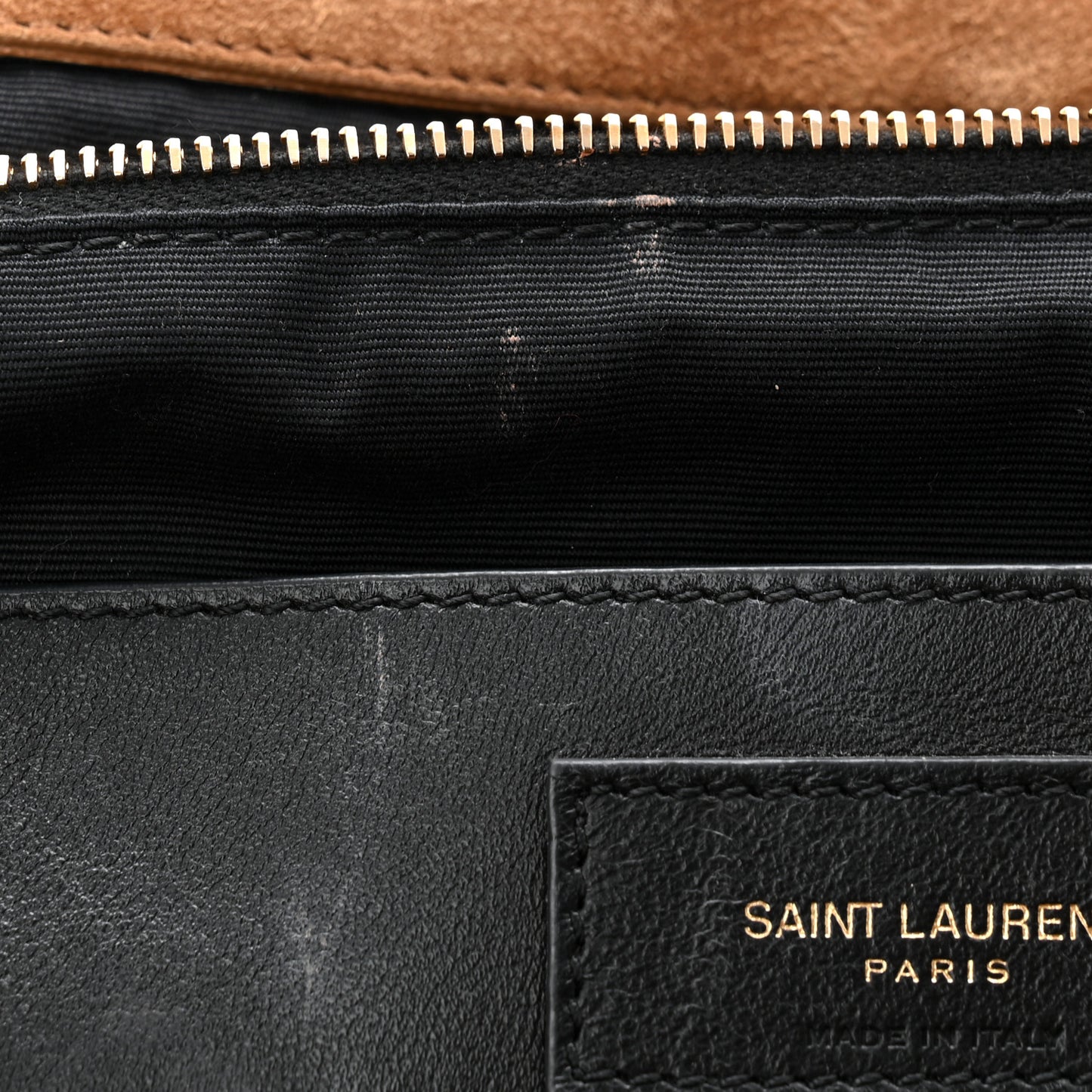 Suede Matelasse Monogram Large Jamie 4.3 Snuff
