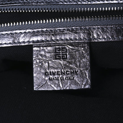 Givenchy Metallic Calfskin Medium Voyou Bag Silver 6 of 11