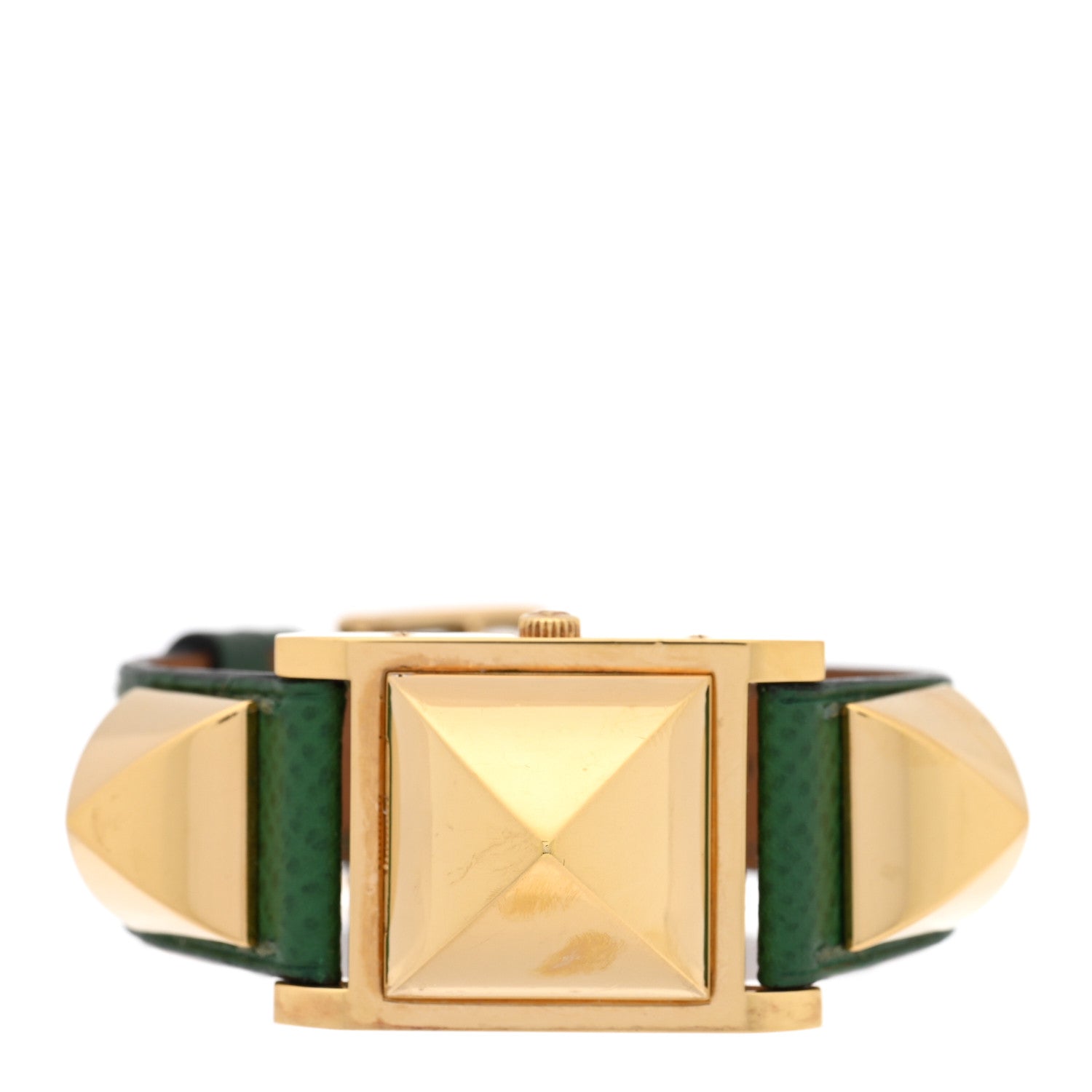 Hermes Stainless Steel Courchevel 23mm Medor Quartz Watch Vert Clair 2 of 5