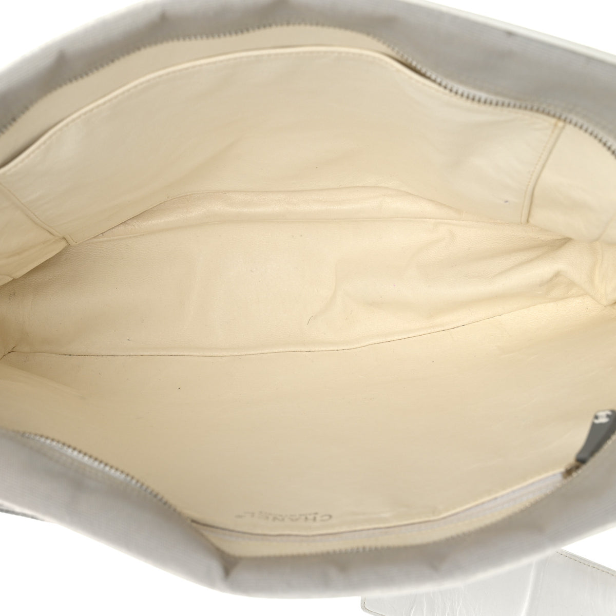 Canvas Quilted Sport Shoulder Bag Grey White