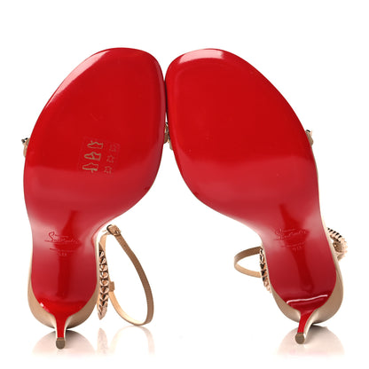 Christian Louboutin Kid Spiked So Me 100 Sandals 40 Nude 6 of 9