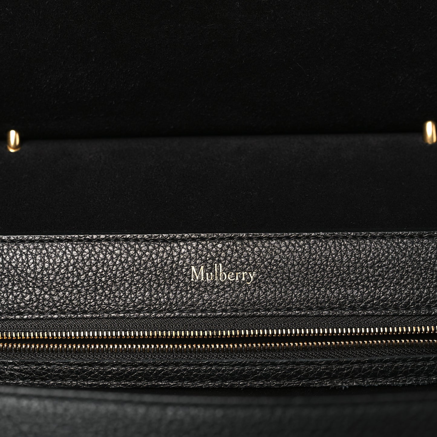 Grain Calfskin Amberley Satchel Black