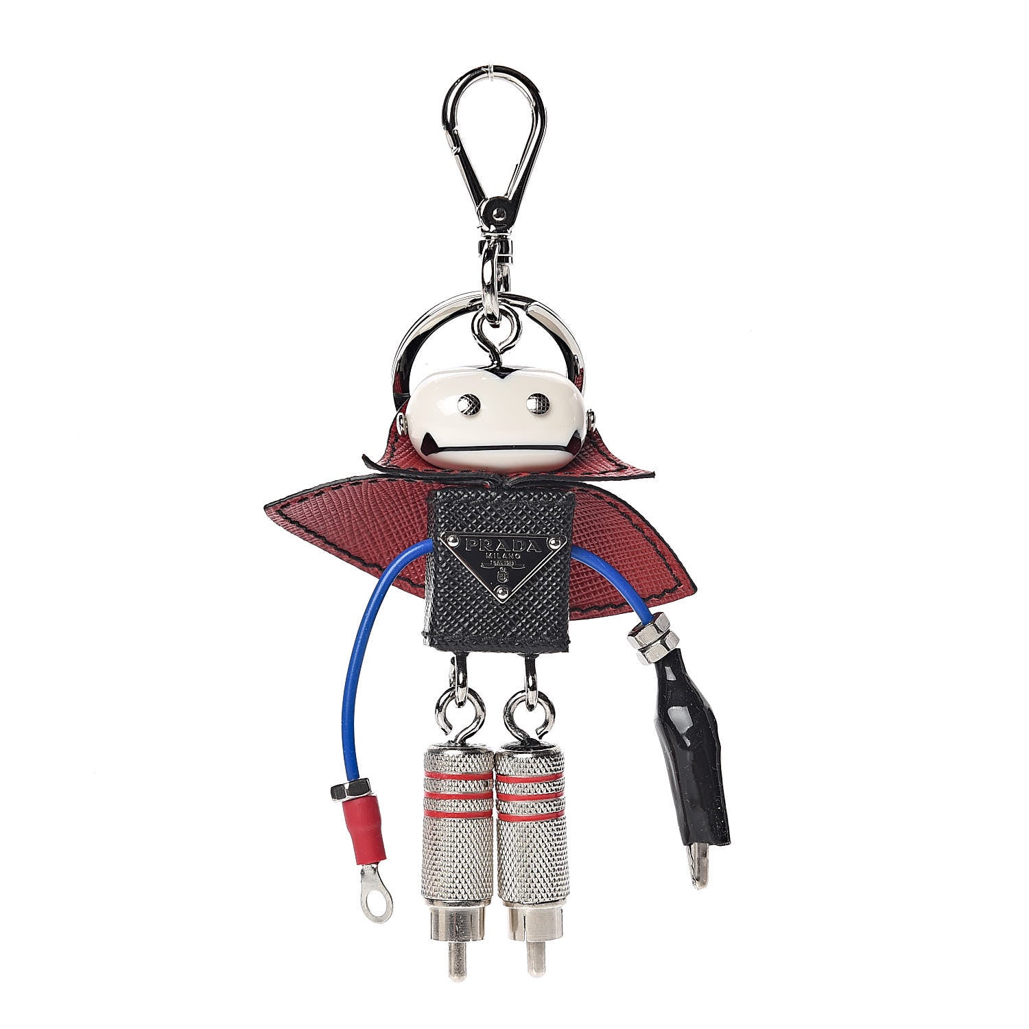 Prada Saffiano Vlad Trick Keychain 1 of 2