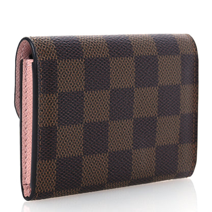 Louis Vuitton Damier Ebene Rosalie Coin Purse Rose Ballerine 3 of 10