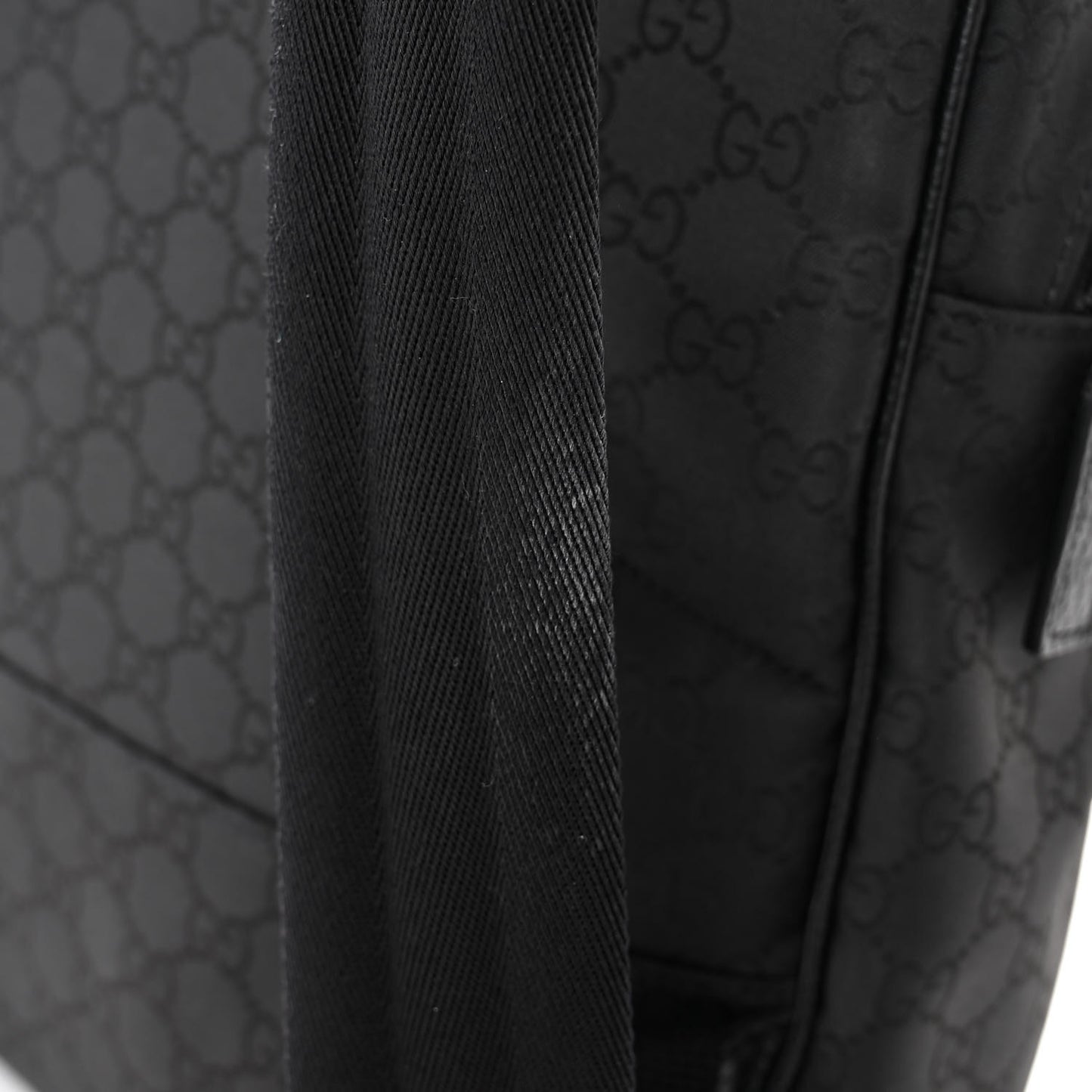 Nylon Monogram Slim Backpack Black