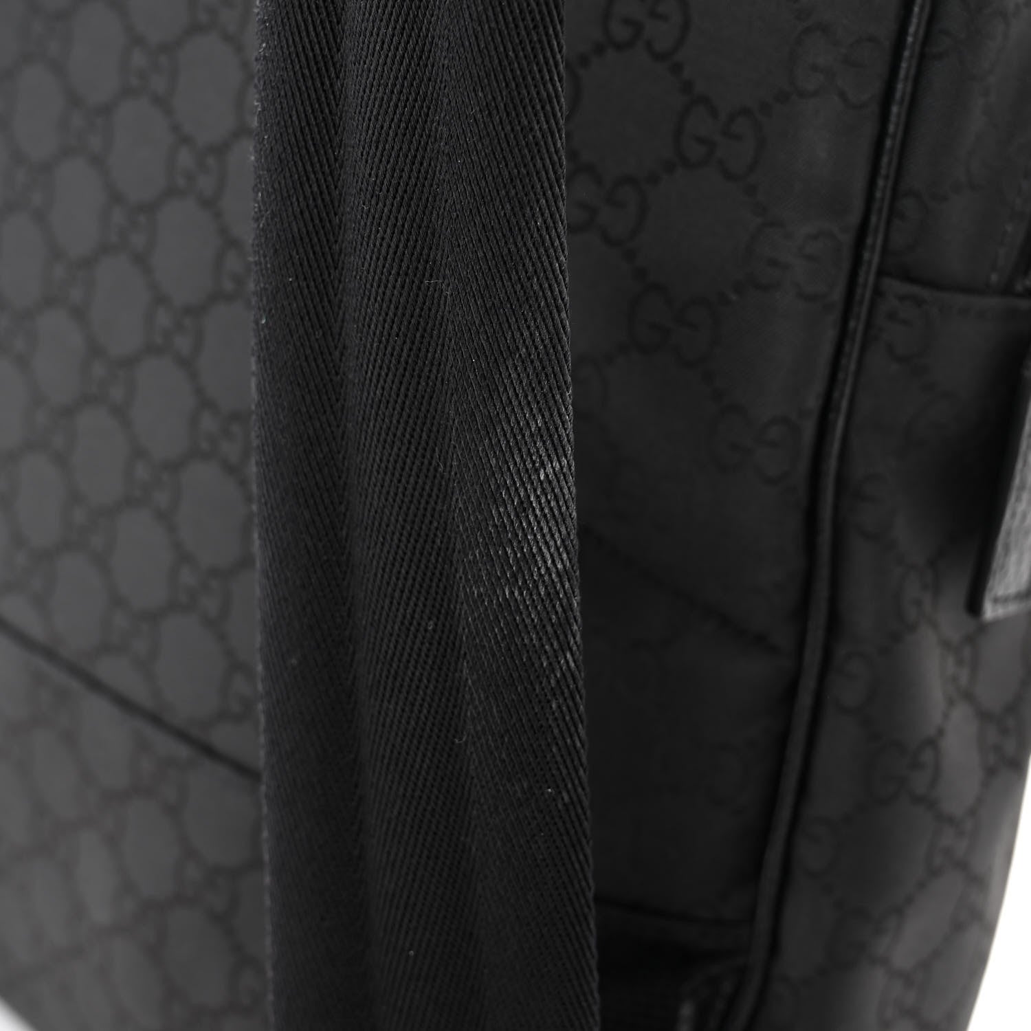 Gucci Nylon Monogram Slim Backpack Black 11 of 12