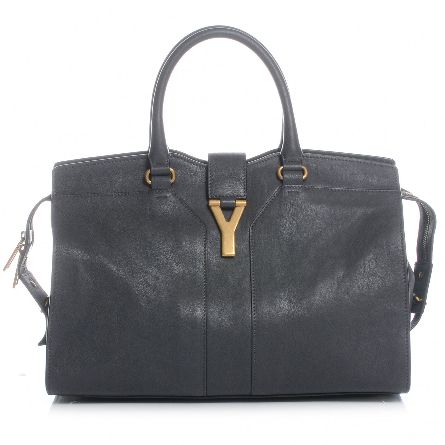 Leather Medium Cabas Chyc Grey